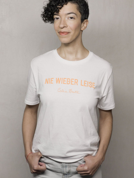 Celina Bostic - Nie wieder leise - Shirt - Unisex (Orange Schrift)